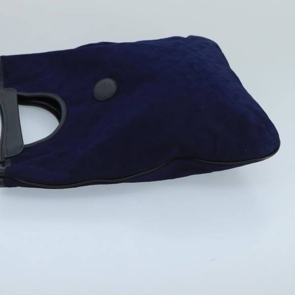 CELINE C Macadam Canvas Noevir Collaboration Hand Bag Navy Auth 98622 - Picture 4 of 16